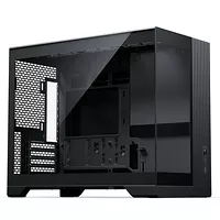 Boitier PC Mini Tour - mATX Mini-ITX - USB 3.2 Type C - Avec fenêtre - Compatible Asus BTF MSI Project Zero Gigabyte Stealth - Sans ventilateurs
